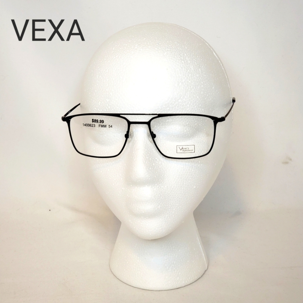 Unisex Vexa Black Eyeglass Frames